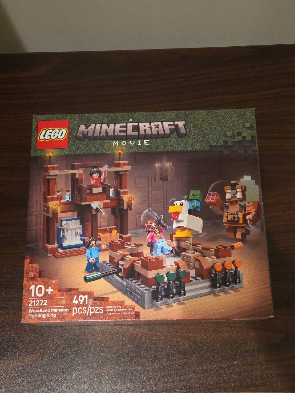 LEGO Minecraft Woodland Mansion Fighting Ring Set - Brown Green Tan